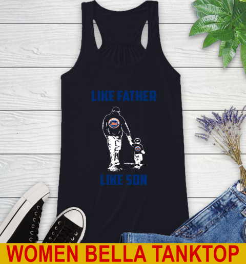 New York Mets MLB Baseball Like Father Like Son Sports Racerback Tank 8
