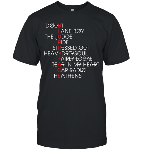 Blurryface Album Song Puzzle Twenty One Pilots Shirts