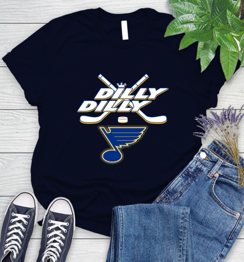 NHL St.Louis Blues Dilly Dilly Hockey Sports Women's T-Shirt 3