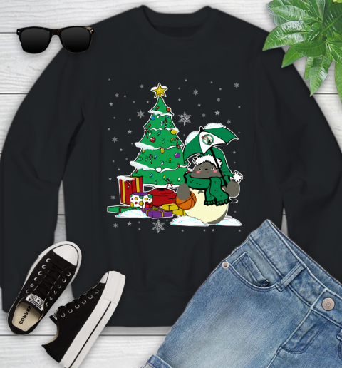 Boston Celtics NBA Basketball Cute Tonari No Totoro Christmas Sports Youth Sweatshirt