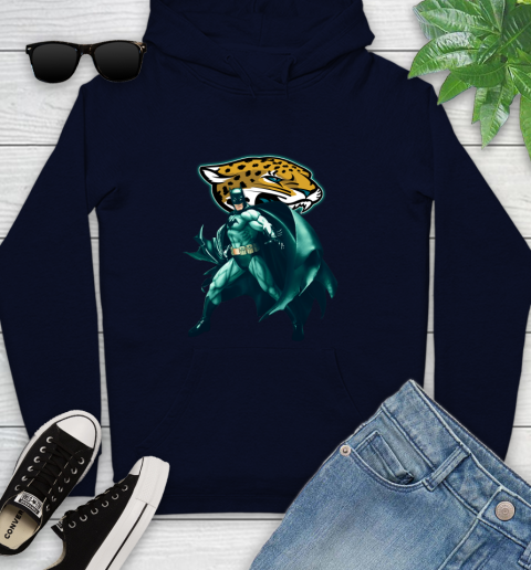 NFL Batman Football Sports Jacksonville Jaguars Youth Hoodie 4