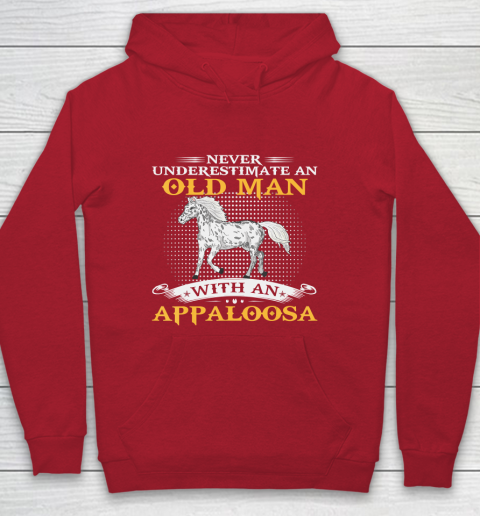 Father gift shirt Mens Never Underestimate An Old Man With An Appaloosa Horse Funny T Shirt Youth Hoodie 7