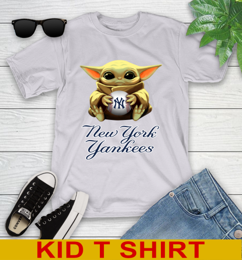 MLB Baseball New York Yankees Star Wars Baby Yoda Shirt 105