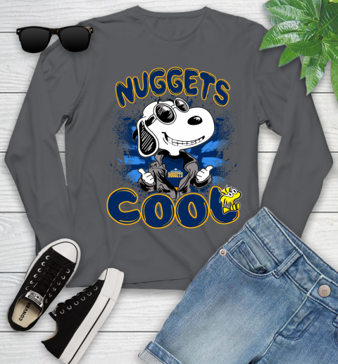 NBA Basketball Denver Nuggets Cool Snoopy Shirt Youth Long Sleeve 8