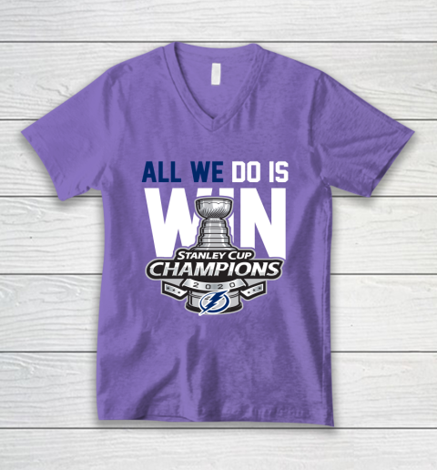 Tampa Bay Lightning Stanley Cup Champions All We Do Is Win V-Neck T-Shirt 8