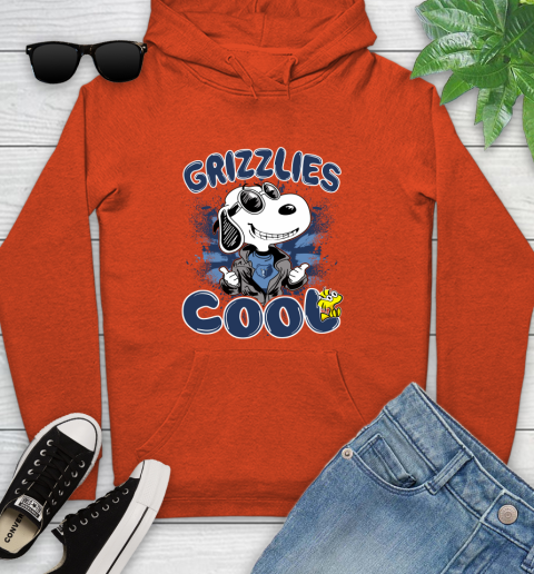 NBA Basketball Memphis Grizzlies Cool Snoopy Shirt Youth Hoodie 4