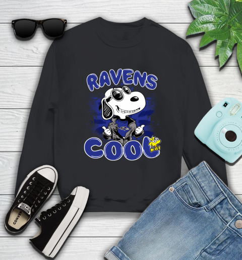 NFL Football Baltimore Ravens Cool Snoopy Shirt Sweatshirt