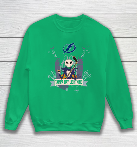 NHL Tampa Bay Lightning Hockey Jack Skellington Halloween Sweatshirt 5