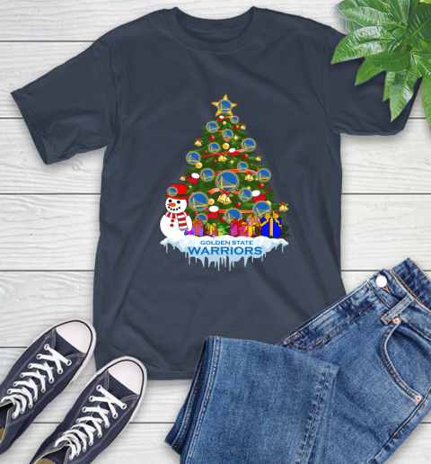 Golden State Warriors Merry Christmas NBA Basketball Sports T-Shirt 4