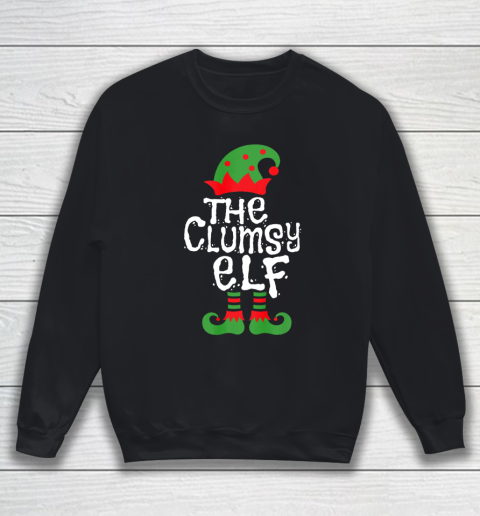 Clumsy Elf Family Matching Christmas Group Funny Pajama Sweatshirt