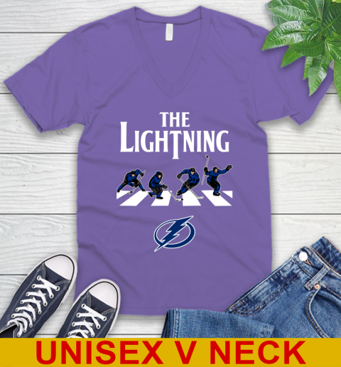 NHL Hockey Tampa Bay Lightning The Beatles Rock Band Shirt V-Neck T-Shirt 8
