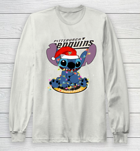 Pittsburgh Penguins NHL Hockey noel stitch Christmas Long Sleeve T-Shirt 9