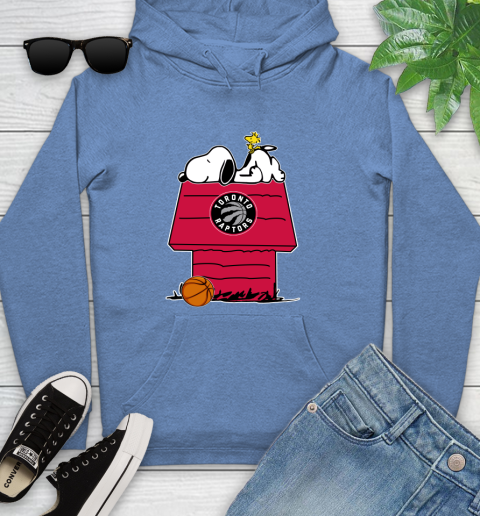 Toronto Raptors NBA Basketball Snoopy Woodstock The Peanuts Movie Youth Hoodie 12