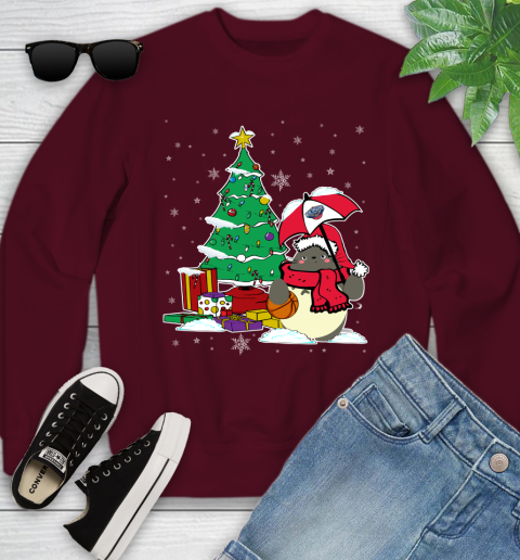 New Orleans Pelicans NBA Basketball Cute Tonari No Totoro Christmas Sports Youth Sweatshirt 4