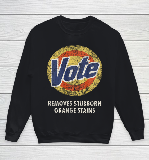 Anti Trump Vote Detergent Funny Vintage Youth Sweatshirt