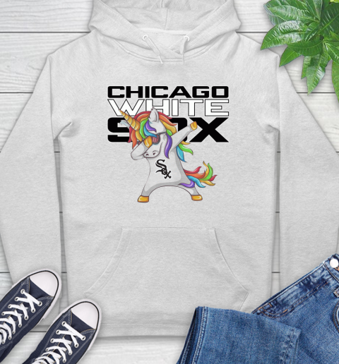 Chicago White Sox MLB Baseball Funny Unicorn Dabbing Sports Hoodie