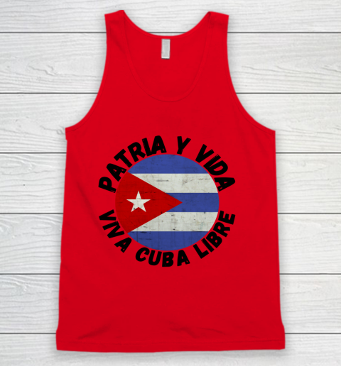 Patria Y Vida Viva Cuba Libre SOS CUba Free Cuba Tank Top 3