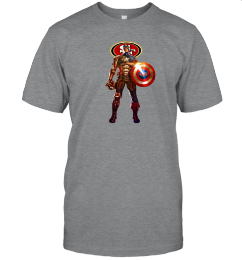 San Francisco Giants Youth Team Captain America Marvel T-Shirt