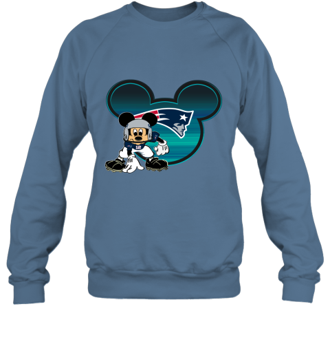 NFL New England Patriots Mickey Mouse Disney Football T Shirt 3CxYmYZDMIS sweatshirt 35 95 151514 front indigo blue