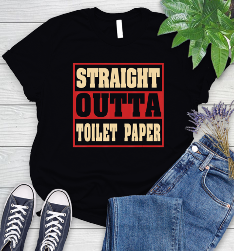 Nurse Shirt Vintage FunnyTP Apparel  Straight Outta Toilet Paper T Shirt Women's T-Shirt