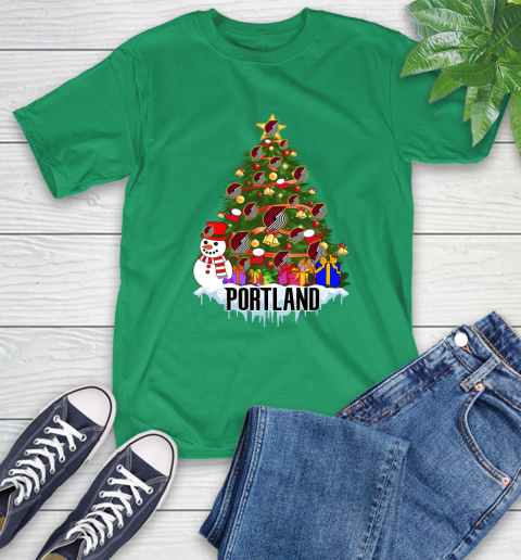 Portland Trail Blazers Merry Christmas NBA Basketball Sports T-Shirt 19