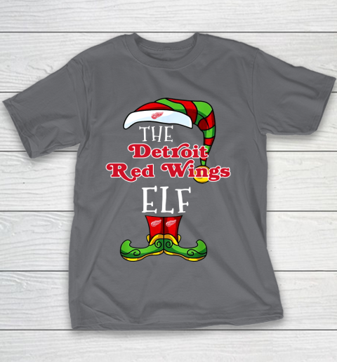 Detroit Red Wings Christmas ELF Funny NHL Youth T-Shirt 5