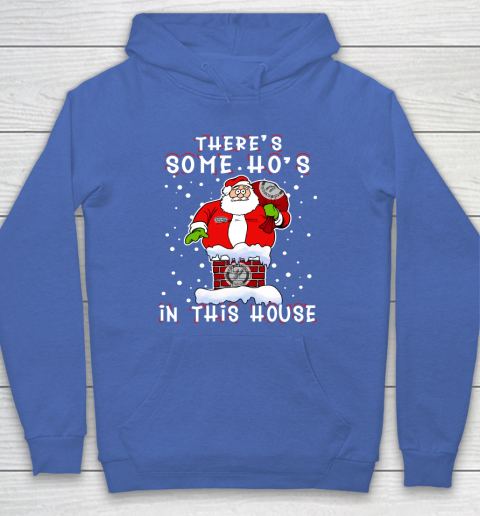 San Antonio Spurs Christmas There Is Some Hos In This House Santa Stuck In The Chimney NBA Hoodie 6