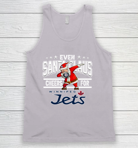 Winnipeg Jets Even Santa Claus Cheers For Christmas NHL Tank Top 3