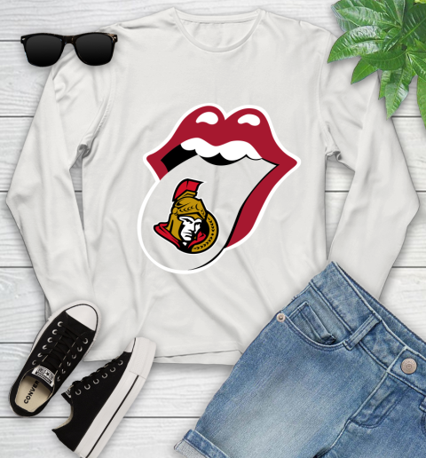 Ottawa Senators NHL Hockey Lips I Root For My Team Adoring Fan 136