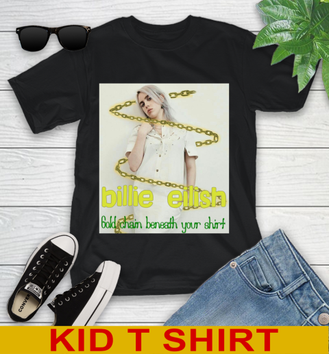 Billie Eilish Gold Chain Beneath Your Shirt 251