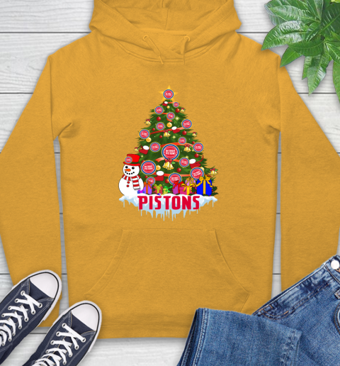 Detroit Pistons Merry Christmas NBA Basketball Sports Hoodie 3