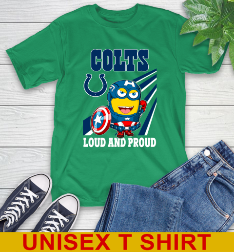 NFL Football Indianapolis Colts Captain America Marvel Avengers Minion Shirt T-Shirt 7