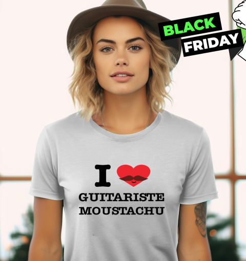 I Love Guitariste Moustachu Women's T-Shirt