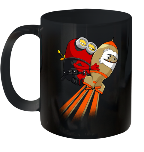 NHL Hockey Anaheim Ducks Deadpool Minion Marvel Shirt Ceramic Mug 11oz