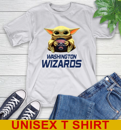 NBA Basketball Washington Wizards Star Wars Baby Yoda Shirt 12