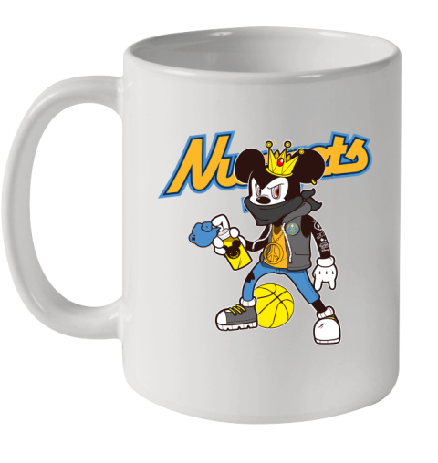 Denver Nuggets NBA Basketball Mickey Peace Sign Sports Ceramic Mug 11oz