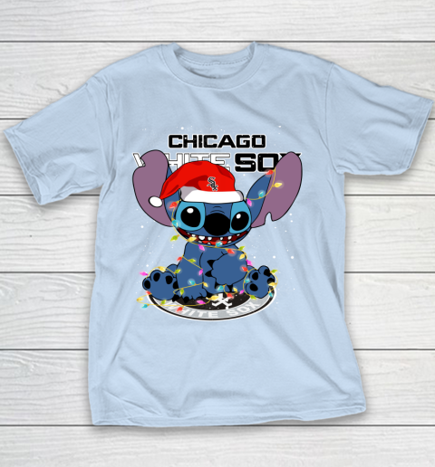 Chicago White Sox MLB noel stitch Baseball Christmas Youth T-Shirt 4