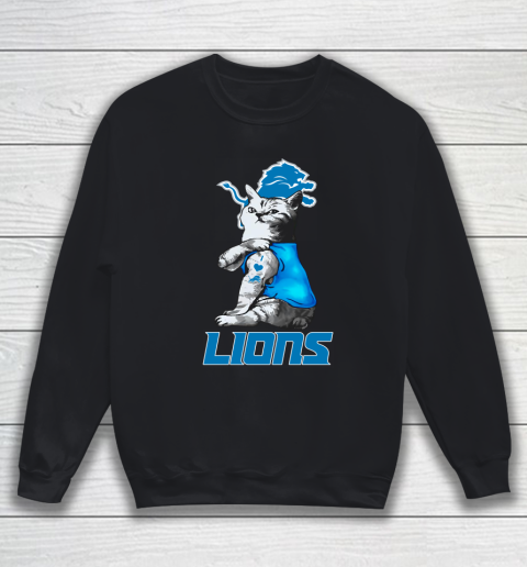 NFL Football My Cat Loves Detroit Lions Sweatshirt