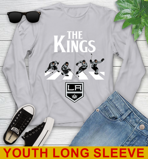 NHL Hockey Los Angeles Kings The Beatles Rock Band Shirt Youth Long Sleeve 5
