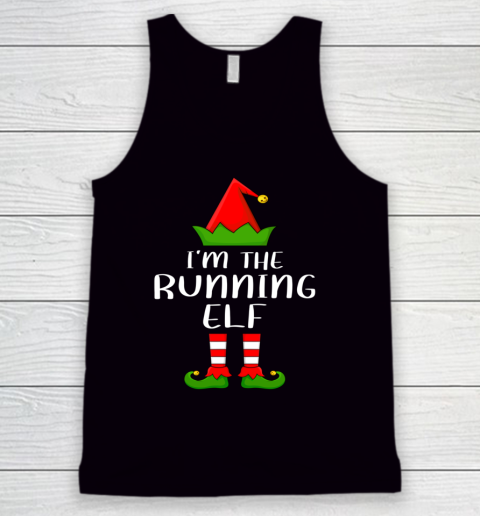 Funny Family Christmas Shirts I'm The Running Elf Christmas Tank Top