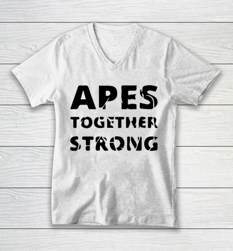 Apes Together Strong Animal V-Neck T-Shirt