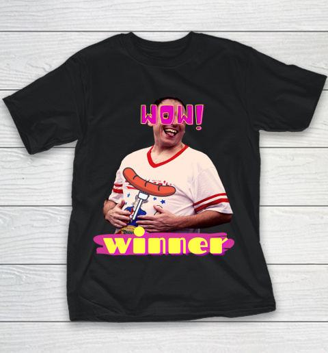 Joey Chestnut Winner World Record Hot Dog Eater Youth T-Shirt