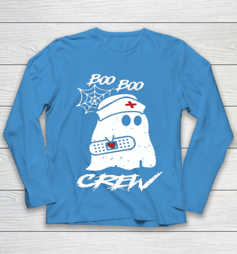 Boo Boo Crew Nurse Ghost Funny Halloween Costume Gift Long Sleeve T Shirt.D2SMT7UJCV Youth Long Sleeve 5