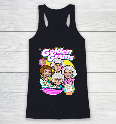 Golden Girls Tshirt Golden Grams Cereal Racerback Tank 7