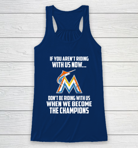 MLB Miami Marlins Baseball We Become The Champions Racerback Tank 6
