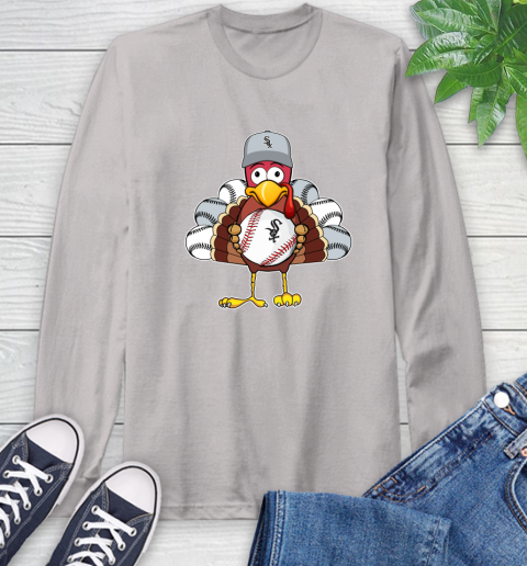 Chicago White Sox Turkey thanksgiving Long Sleeve T-Shirt 12