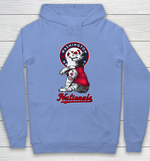 MLB Baseball My Cat Loves Washington Nationals Hoodie 8