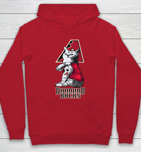 MLB Baseball My Cat Loves Arizona Diamondbacks Hoodie 7