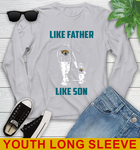 Jacksonville Jaguars NFL Football Like Father Like Son Sports Youth Long Sleeve 5