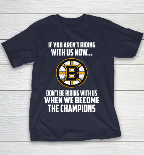 NHL Boston Bruins Hockey We Become The Champions Youth T-Shirt 2